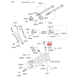 Тарілка клапана 22222-3C200 Mobis
