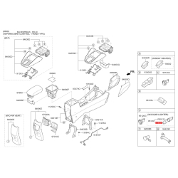 Центральна консоль комплектуючи 95110-1G500 Mobis