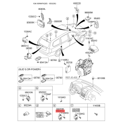 Датчик, продольное / поперечное ускорение переднее 95920-2F000 Mobis