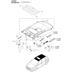 Пристрій керування, подушка безпеки 95910-2F100 Mobis