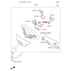Проводка (джгут, коса) керма та рульового валу 56182-A4600 Mobis