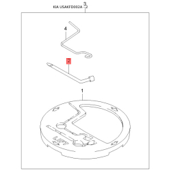 Облицювання / захисна накладка, боковина ліве 0K30A-51982 Mobis