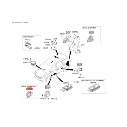 Динамик двери, торпеды, бампера или задней полки 96330-3K200 Mobis