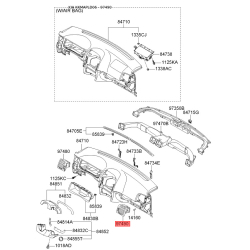 Воздуховод системы отопления и кондиционирования правый 97490-2F050GW Mobis