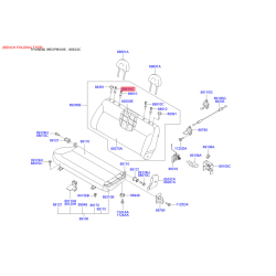 Регулювальний елемент, підголівник 88722-25000SX Mobis