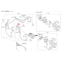 Трубопровід високого/низкого тиску, кондиціонер 97762-A7001 Mobis