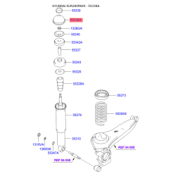 Защитный колпак, пыльник амортизатора 55380-26000 Mobis