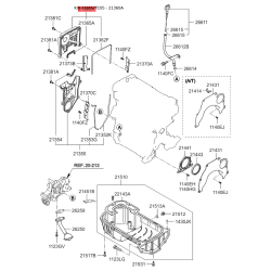 Крышка защитная ремня распредвала верхняя 21360-26002 Mobis