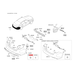 Датчик, система помощи при парковке 95720-4U050ABP Mobis