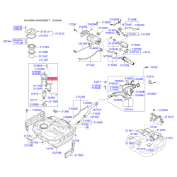Прокладка, датчик уровня топлива 31090-2H000 Mobis