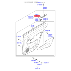 Блок управления крышка багажника правый 93582-1D5003W Mobis