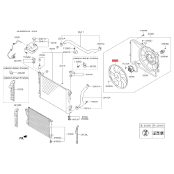 Вентилятор радиатора охлаждения 25231-1F000 Mobis