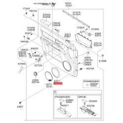 Решітка динаміка права 82321-3E000CY Mobis