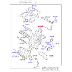 Кришка (корпус або кронштейн) обігрівача ліва 97134-1M000 Mobis
