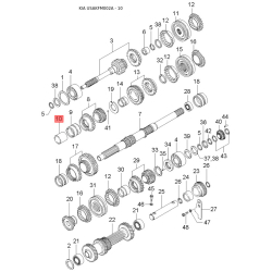 Кронштейн, буфер правий 0K080-50127A Mobis