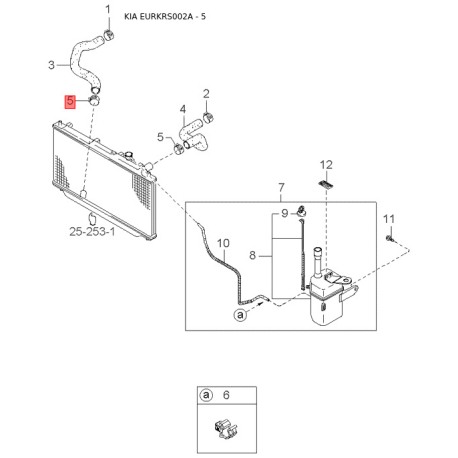 Корпус внутрішній блоку клапанів АКПП MFU61-21104A Mobis - MFU6121104A - схема з каталогу 5, EURKRS002A MFU6121104A