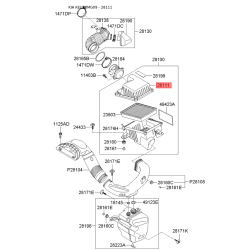 Фільтр повітряний 28111-2G300 Mobis