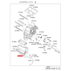 Кришка (корпус або кронштейн) обігрівача нижня 97136-2G001 Mobis