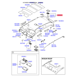 Плафон багажника і перчаточного ящика (бардачка) 92620-2E000WK Mobis