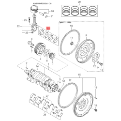 Кольцо стопорное АКПП MFU60-196J5B Mobis