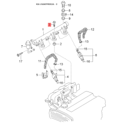 Накладка панели прибров (торпеды) 0K07B-64270B Mobis