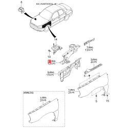Ступица колеса левая 0K30C-26115D Mobis