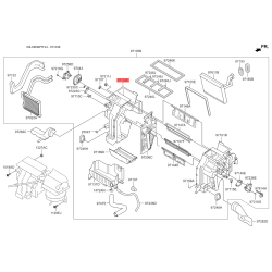 Ущільнювач і кріплення кришки обігрівача 97134-2T000 Mobis