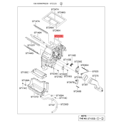 Кришка (корпус або кронштейн) обігрівача права 97135-2G000 Mobis