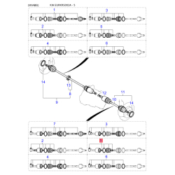 Болт блока цилиндров K9979-50880B Mobis