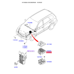 Коробка предохранителей и реле 91950-2B580 Mobis