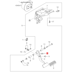 Пістон (кліпса) оббивки багажника KKY03-68865 Mobis