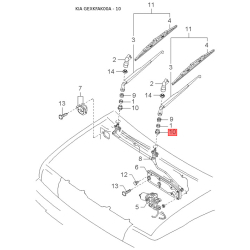 Крепления подкрылка и брызговика KB092-51861 Mobis