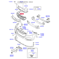 Решетка радиатора 86561-2S300 Mobis