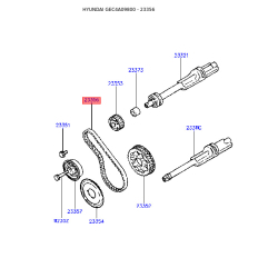 Ремінь ГРМ 23356-32051 Mobis