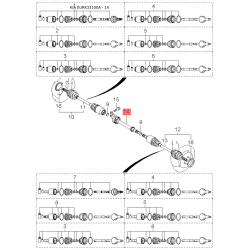 Шланг радіатора 0K2CN-15185 Mobis