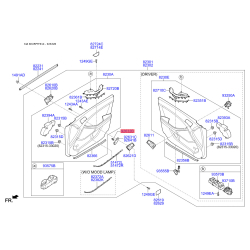 Підсвічування оббивки дверей 92630-3R000 Mobis