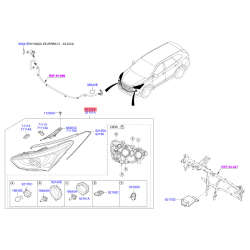 Фара основная правая 92102-B8100 Mobis
