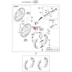 Каркас сиденья с отделкой MB006-8827508 Mobis