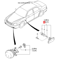 Фара основная левая 92101-3C511 Mobis