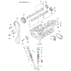 Крышка защитная ремня распредвала нижняя 0K2A5-10501 Mobis