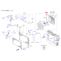 Вентилятор радіатора охолодження 25380-C5000 Mobis