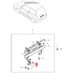 Пістон (кліпса) оббивки багажника KK151-6814789 Mobis