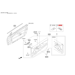 Блок кнопок склопідйомника 93570-A7290K3S Mobis