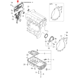 Монтажний комплект, стійка стабілізатора права 0K2A1-2815XB Mobis