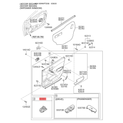 Вимикач 93560-1M000WK Mobis