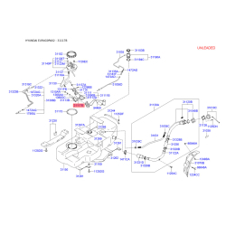 Прокладка, паливопровід 31117-29100 Mobis
