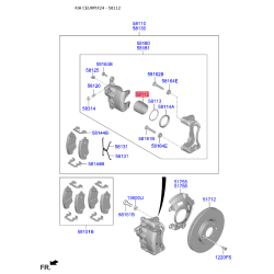 Поршень гальмівного супорта 58112-1H000 Mobis