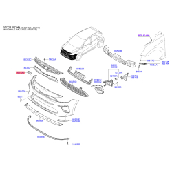 Эмблема задней и боковой двери, капота 86320-1W200 Mobis