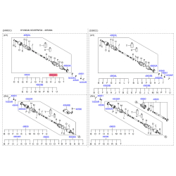 Чехол полуоси (пыльник) приводного вала 49506-3KA10 Mobis