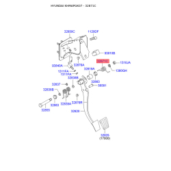 Пружина, педаль сцепления 32815-2D100 Mobis